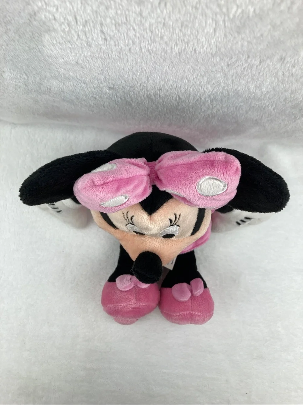 Disney Store Authentic Minnie Mouse Plush Stuffed Animal Toy 14” Pink